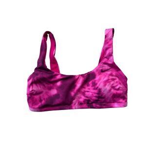 Nike Women's Pink Tie Dye Prime Swim Bikini Top Size S NWT